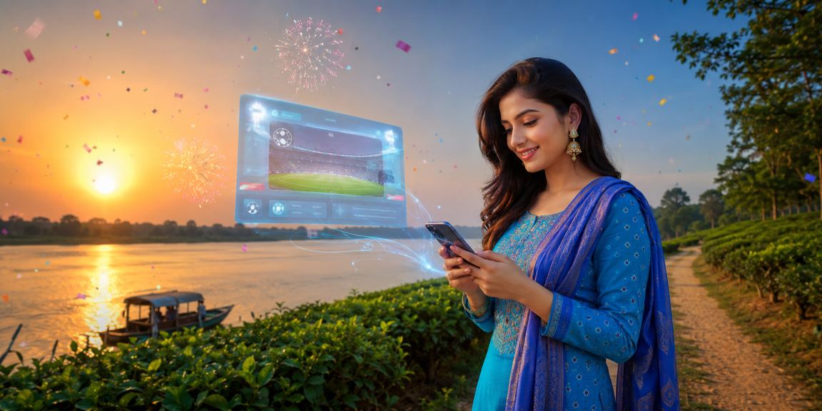 রংপুরে মোবাইলে megapari44 বোনাস ব্যবহার করছেন একজন বাংলাদেশি নারী