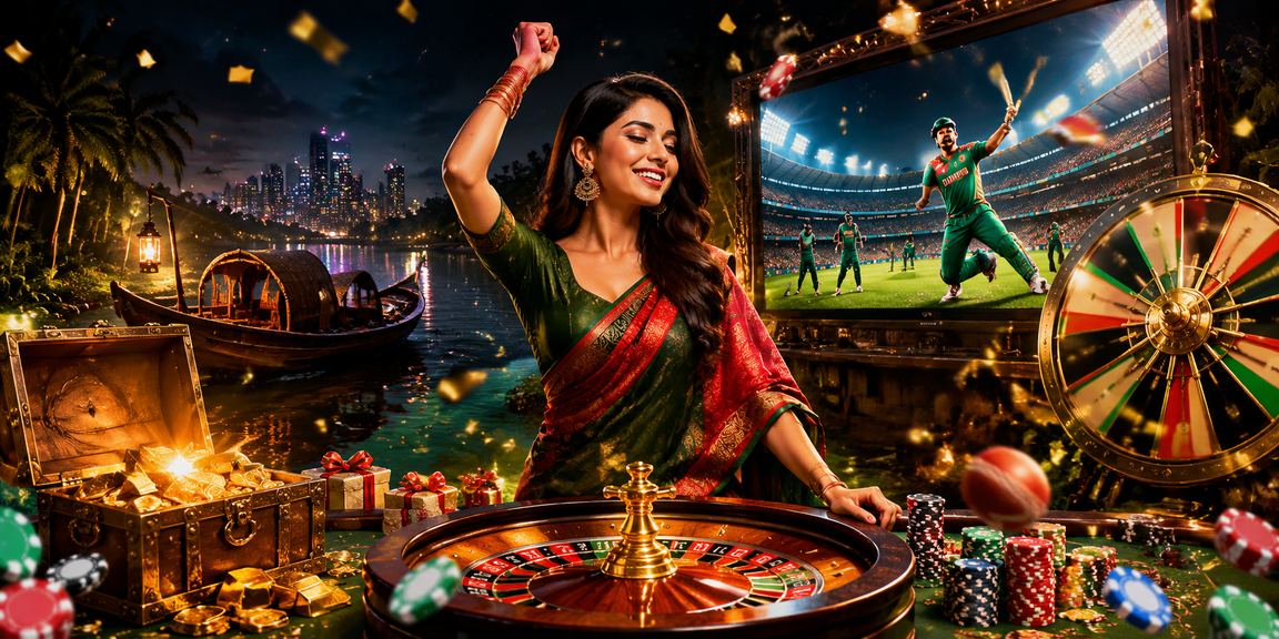 সুন্দরবন এলাকায় megapari44 - এ ক্রিকেট বেটিং করছেন একজন বাংলাদেশি মডেল